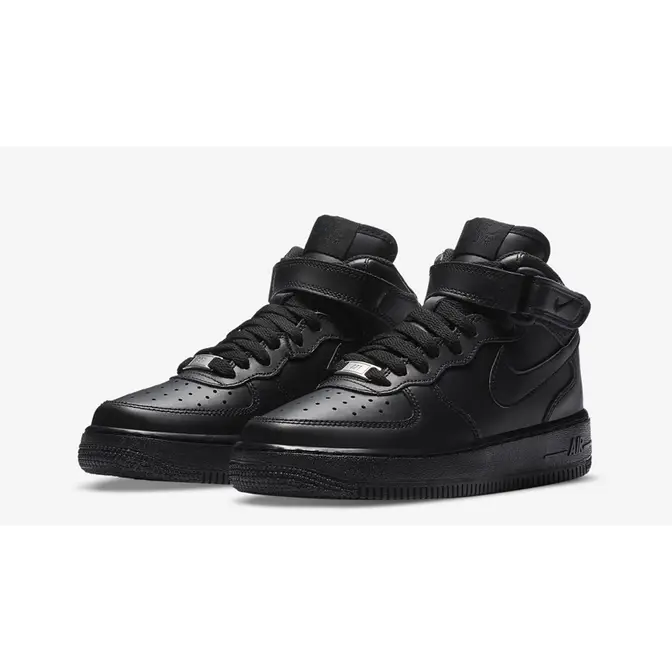 Nike Air Force 1 Mid GS Black | Where To Buy | 314195-004 | The Sole ...