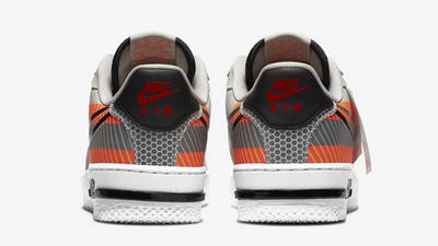 Nike Air Force 1 React 3M Grey Orange Back