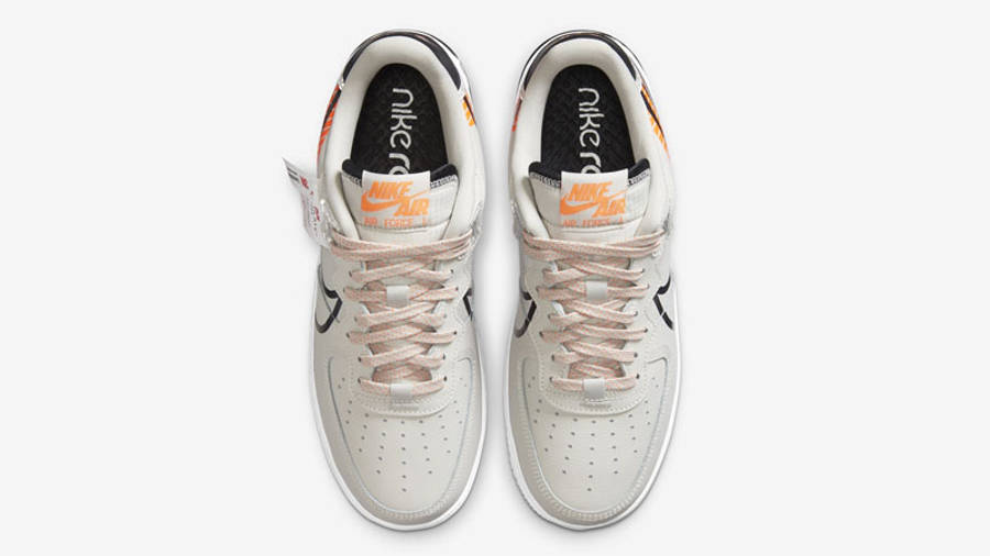 Nike Air Force 1 React 3M Grey Orange Middle