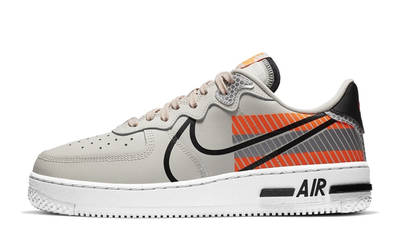 Nike Air Force 1 React 3M Grey Orange
