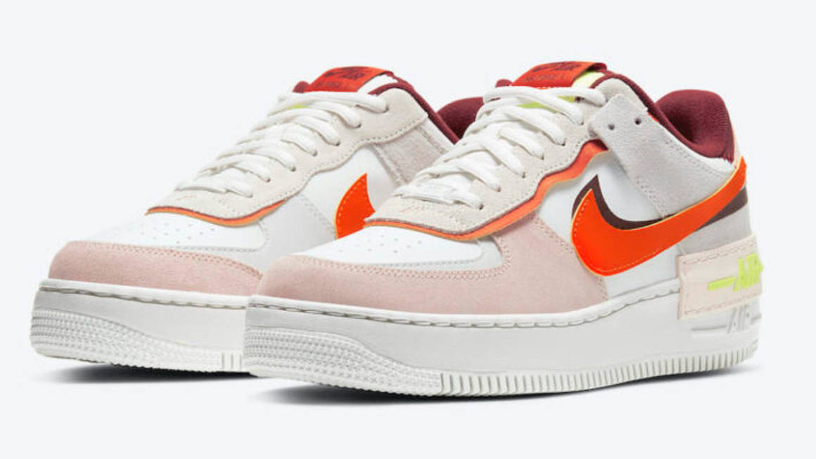 nike air force 1 shadow red