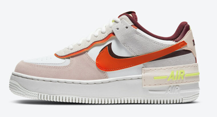 Nike Air Force 1 Shadow Team Red Cream White