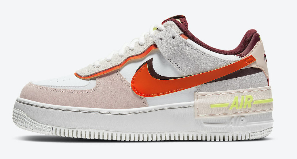 Nike Air Force 1 Shadow Team Red Cream White