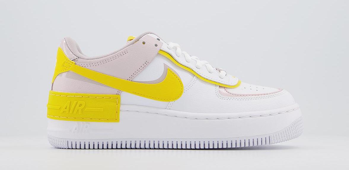 Nike Air Force 1 Shadow White Speed Yellow
