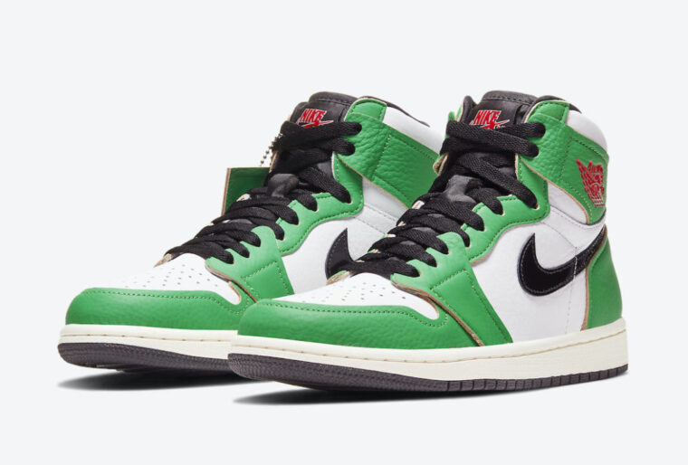 Nike Air Jordan 1 Lucky Green .