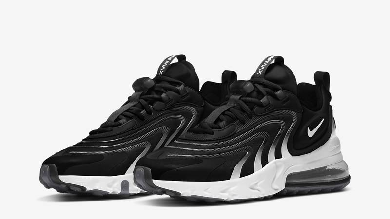 nike air max 270 react eng black white