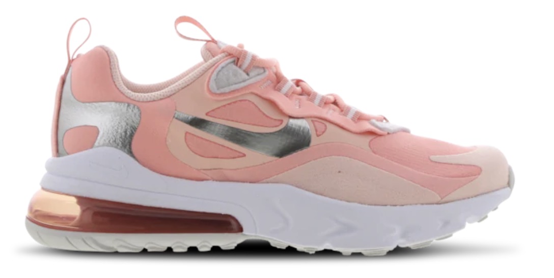 Nike Air Max 270 React Pink Metallic Silver
