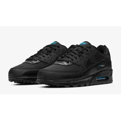 Nike Air Max 90 Black Laser Blue | Where To Buy | DC4116-002 | The Sole ...