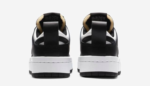 Nike Dunk Low Disrupt Black White Heel