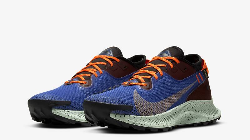 Nike Pegasus Trail 2 Gore-Tex Blue Orange Front