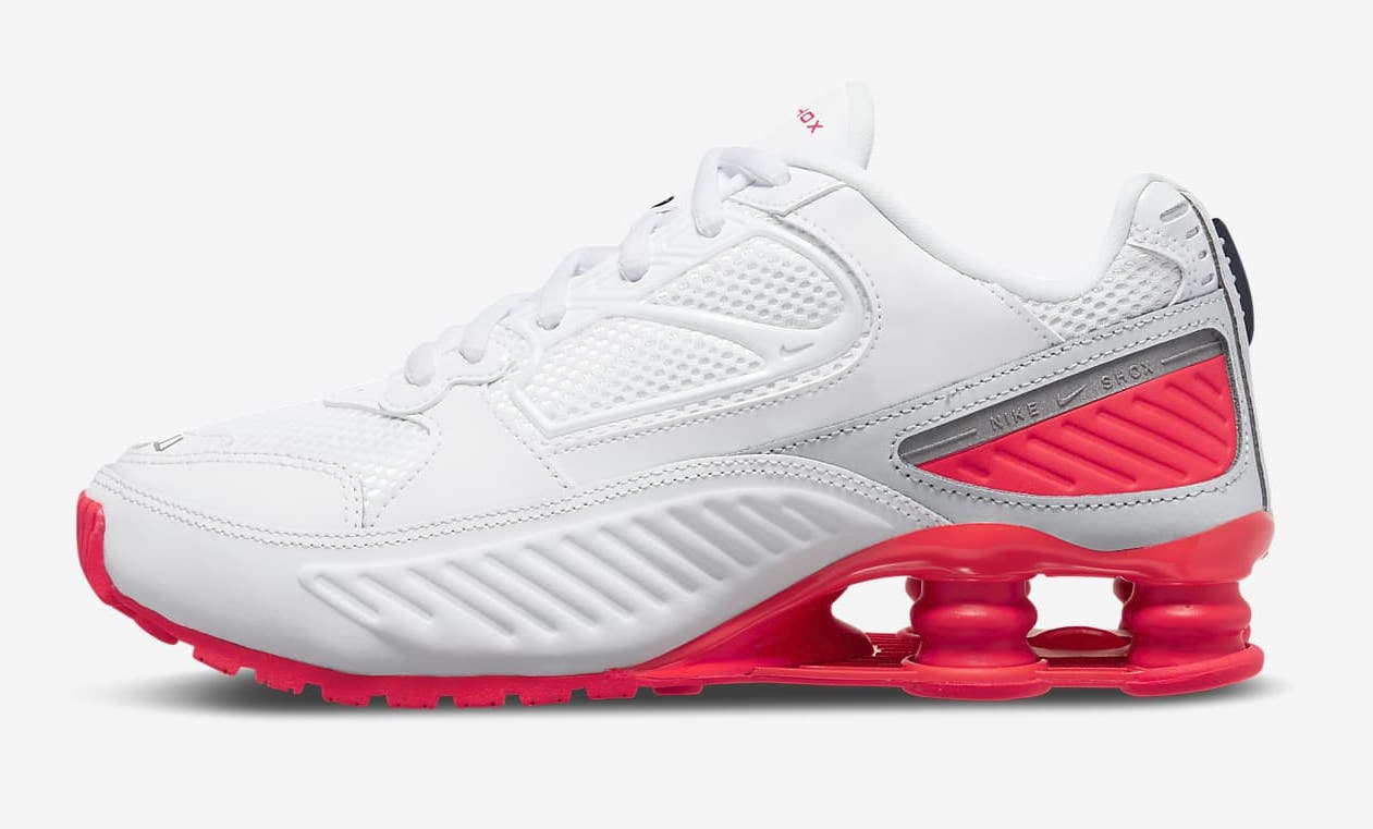 Nike Shox Enigma 9000Â  White Laser Crimson
