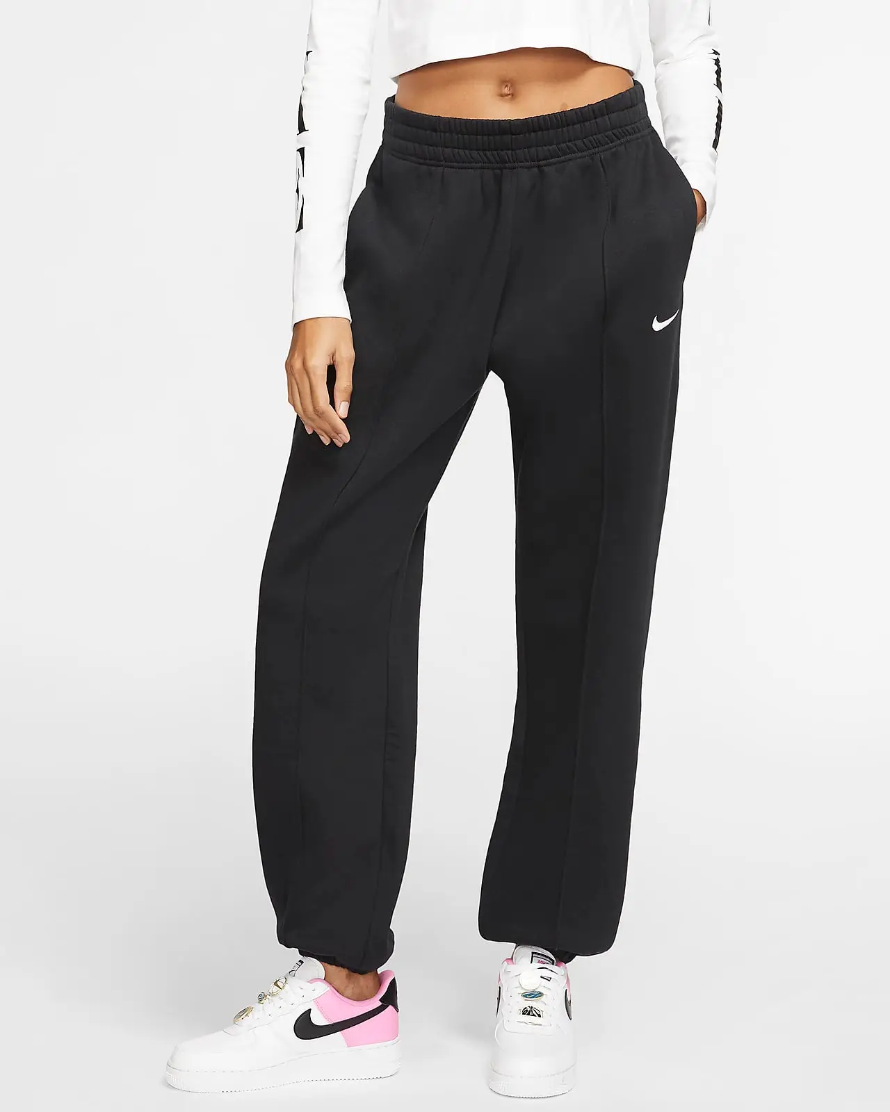 Nike Sportswear Essential Sweatpants Black WhiteÂ 