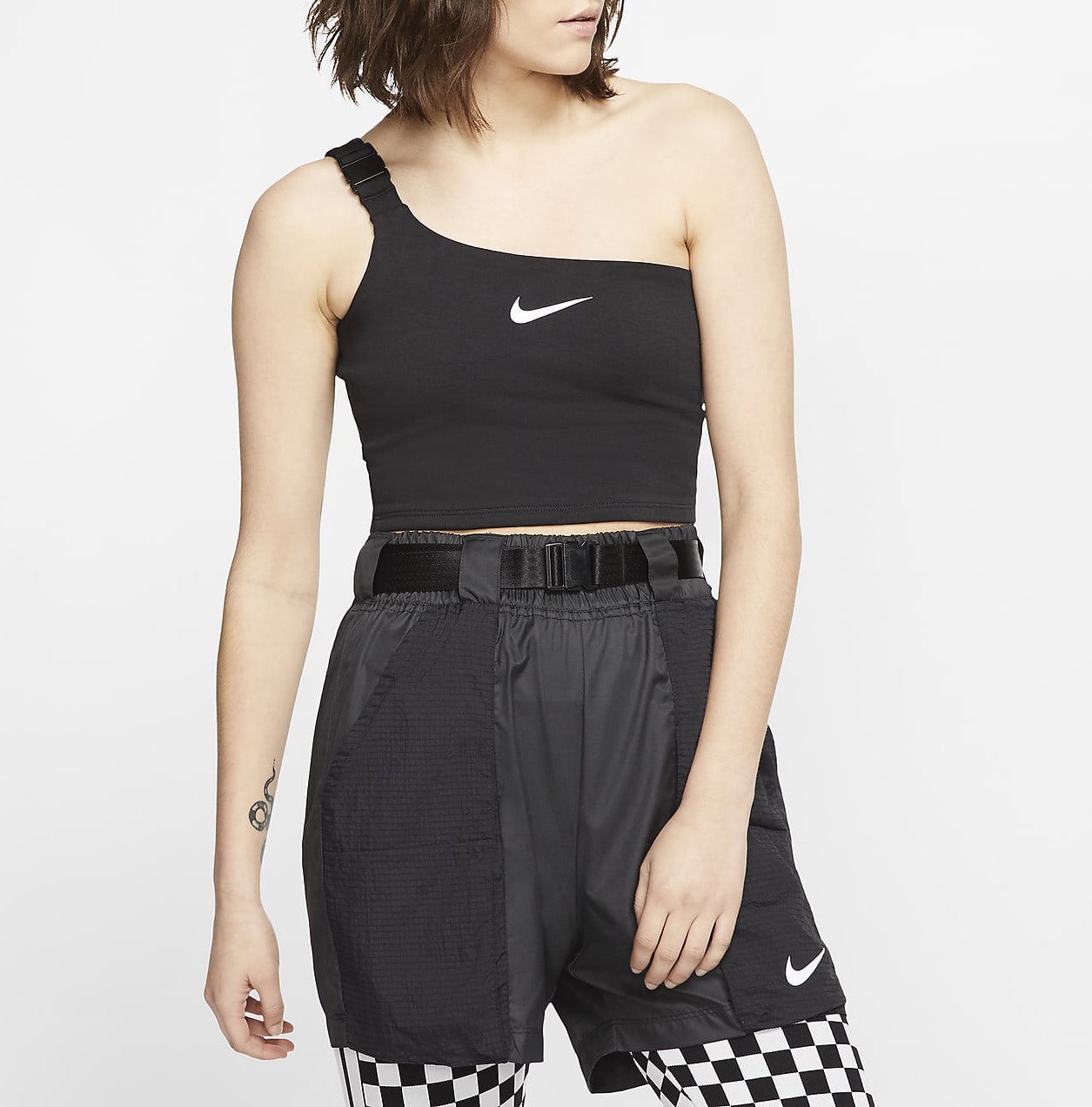 Nike Sportswear One Shoulder Top Black