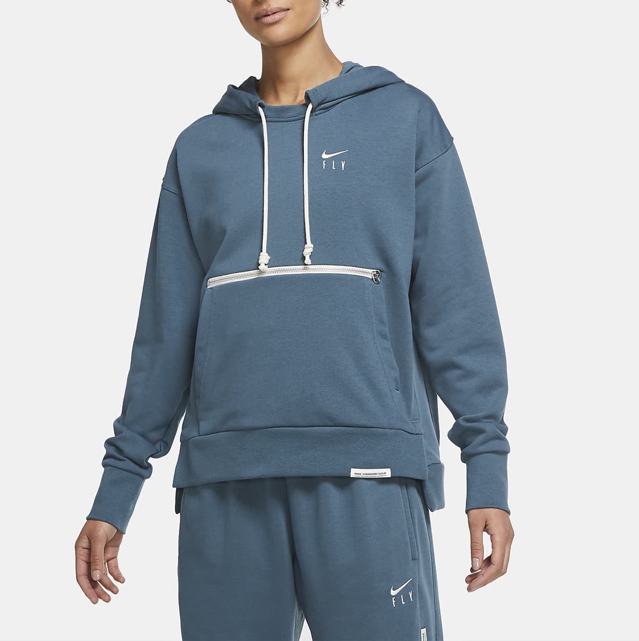 Nike Swoosh Fly Hoodie Ash Green