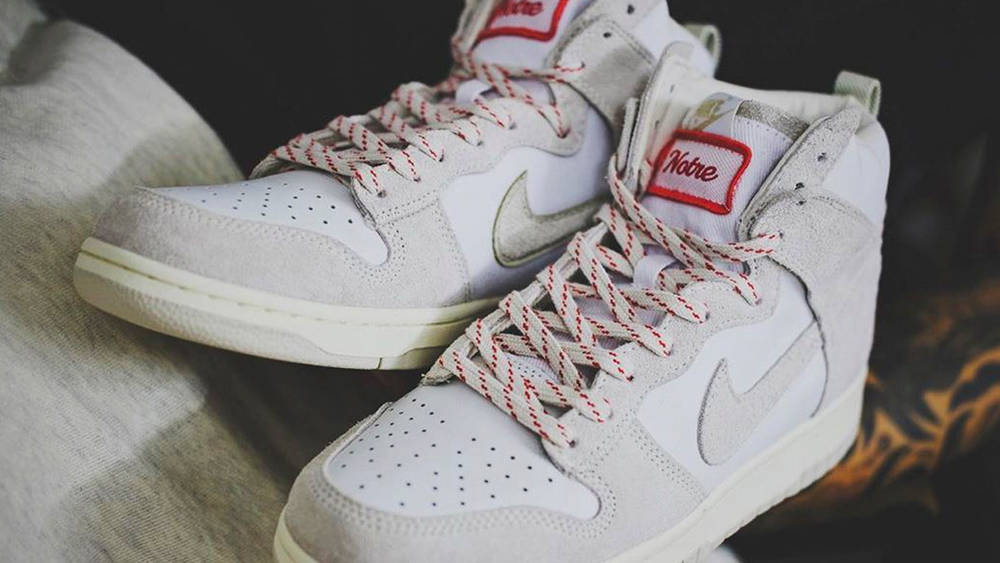 Image via s.sam.group Notre x Nike Dunk High "Light Orewood Brown"
