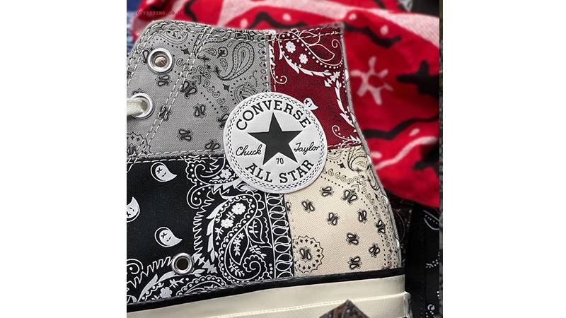 Offspring x Converse All Star Hi 70s Paisley logo
