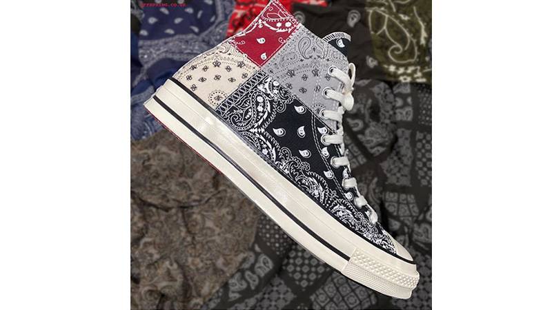 all star hi 70s trainers black natural ivory grey paisley