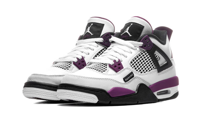 PSG x Jordan 4 GS White Neutral Grey Bordeaux