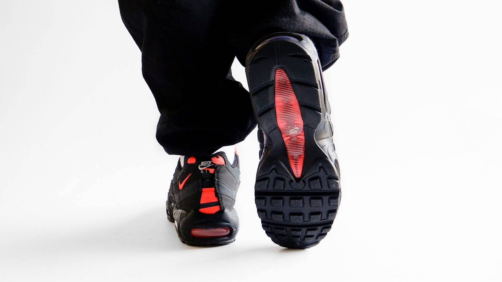 The Nike Air Max 95 "Laser Crimson" is the Perfect Winter Crep