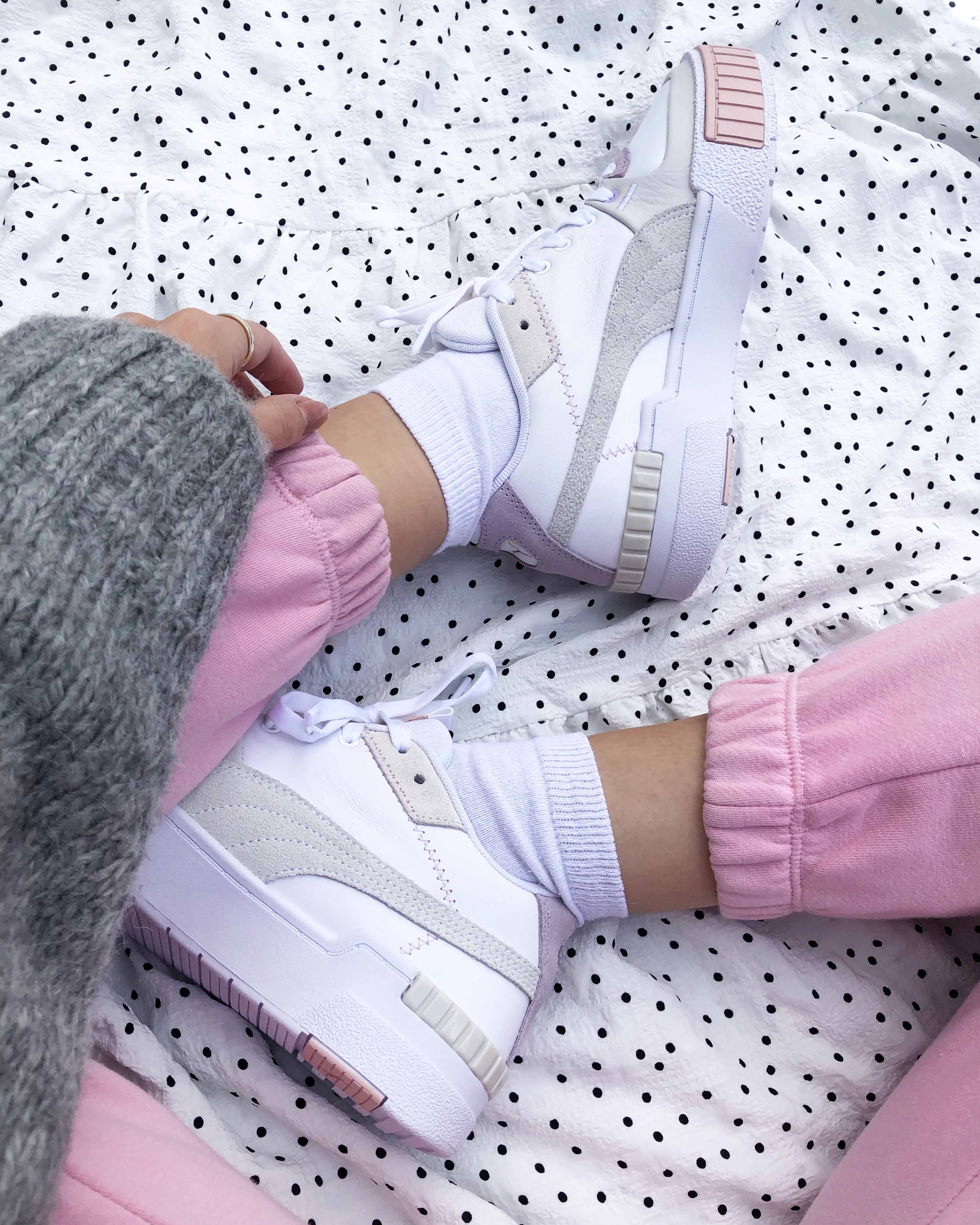 Puma Cali Sport White Pink Grey 1
