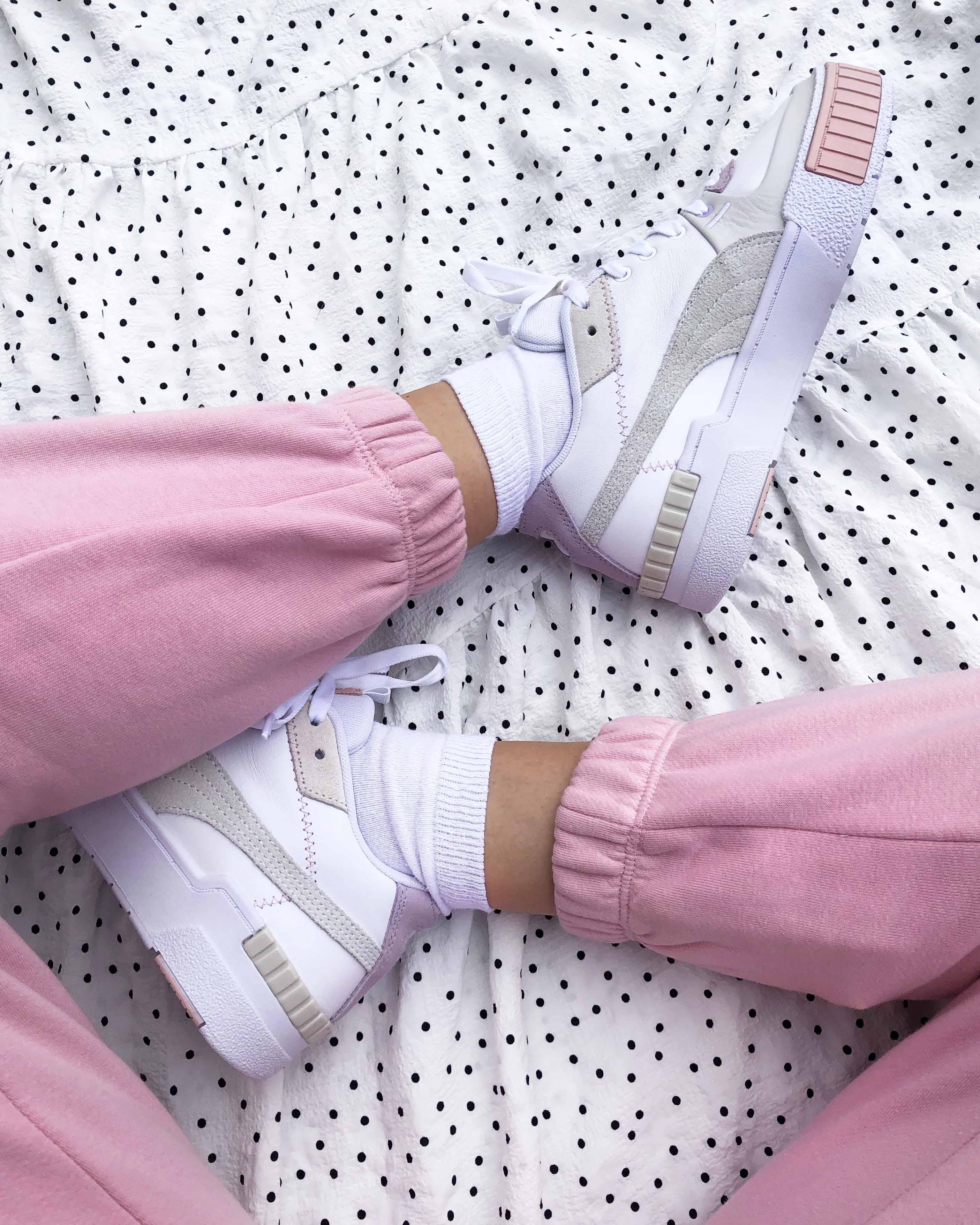 Puma Cali Sport White Pink Grey