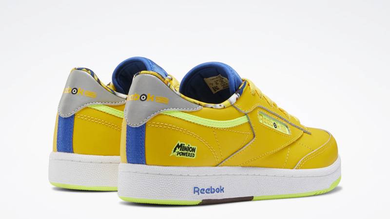 Reebok Club C GS Minions Yellow Blue Back