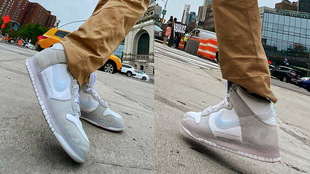 Slam Jam x Nike Dunk High "Clear White"