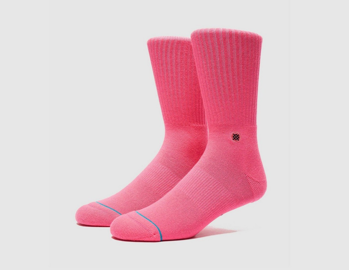 Stance Icon Neon Socks Pink