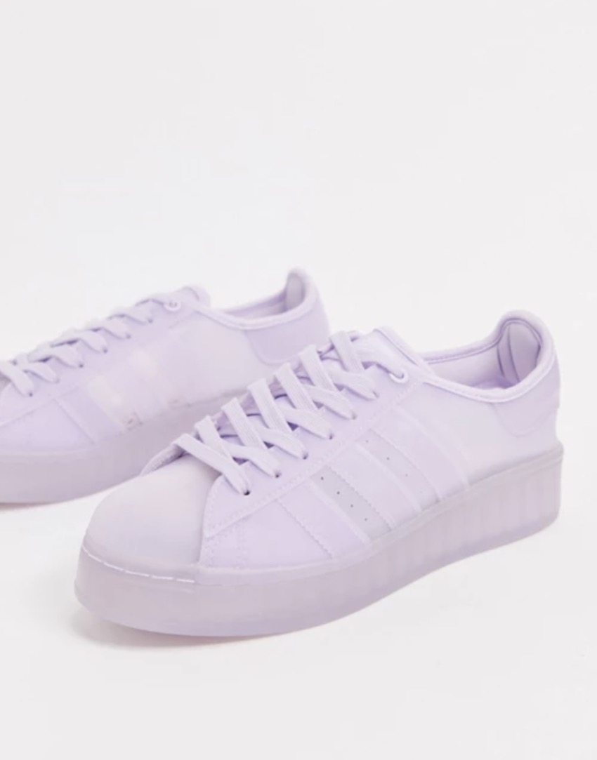 adidas Originals Superstar Jelly trainers in purple tint