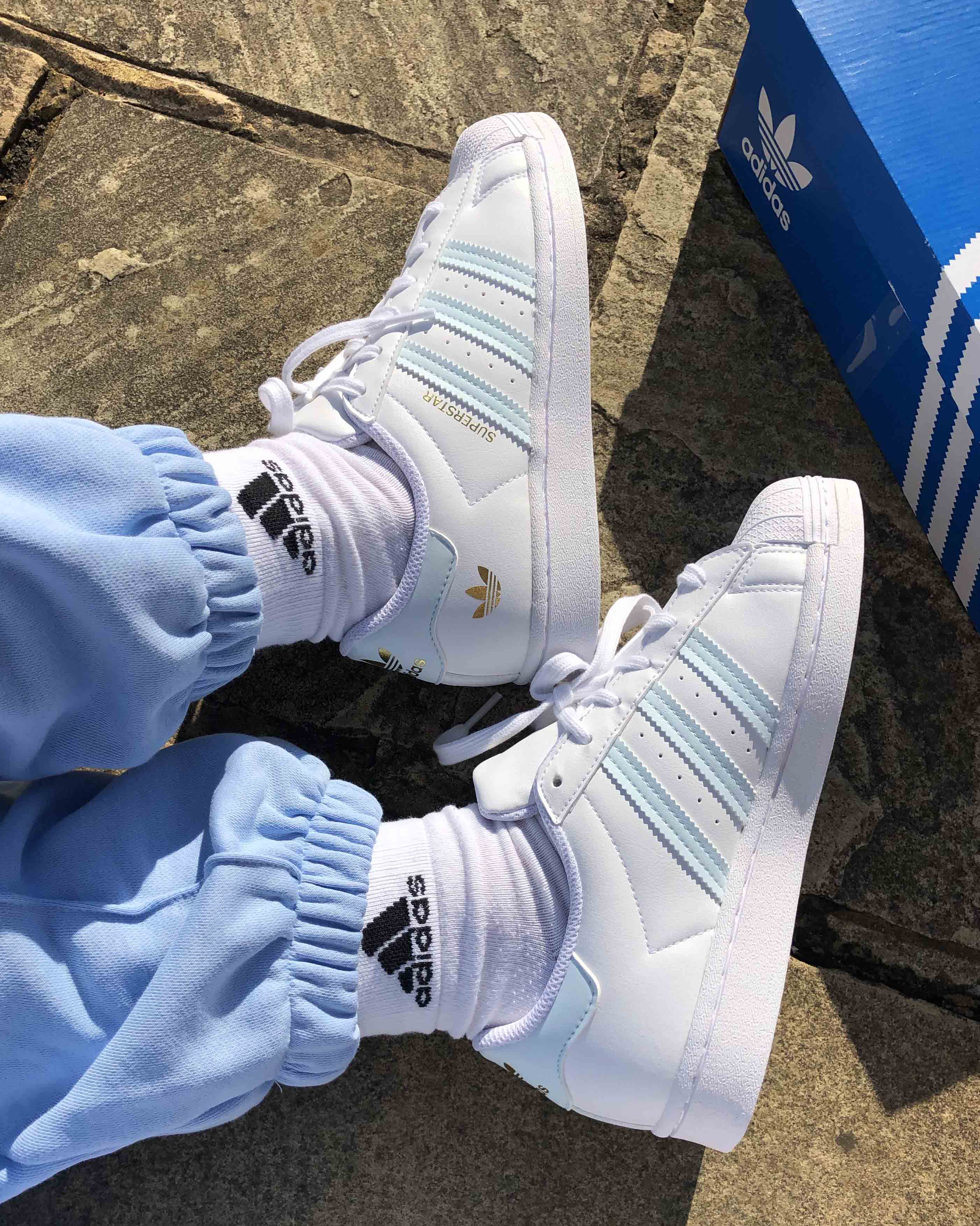 adidas Superstar White Blue 1