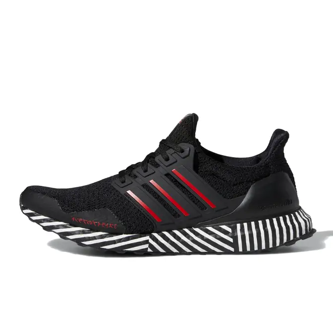 Adidas ultra boost black 2024 scarlet