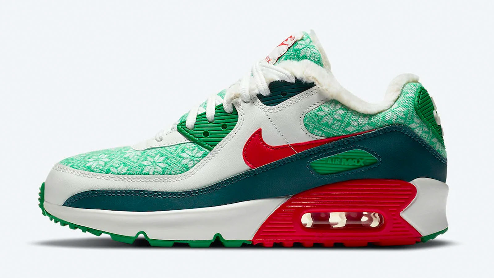 nike air max 90 christmas sweater casual shoes