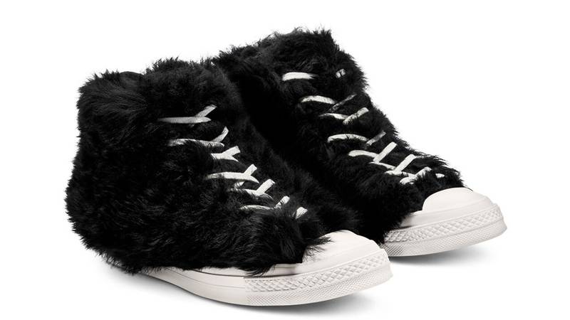 AMBUSH x Converse Chuck 70 Fuzzy Black Front