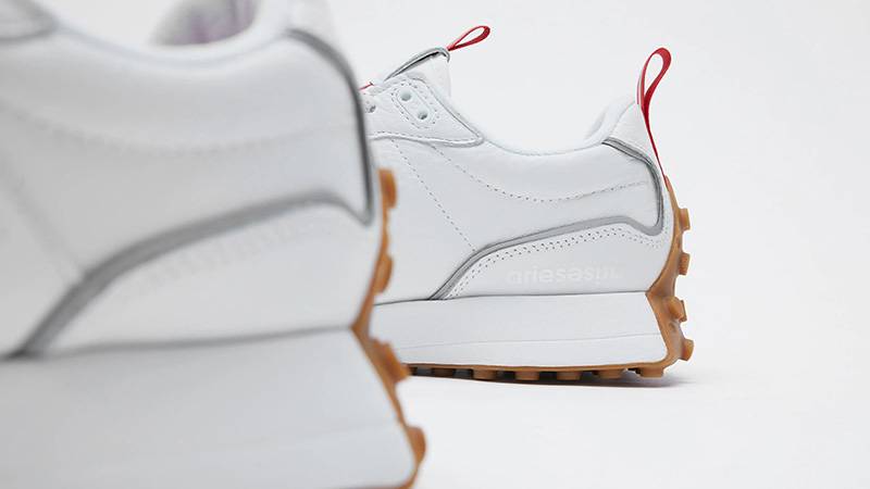 Aries x New Balance 327 White Red rear