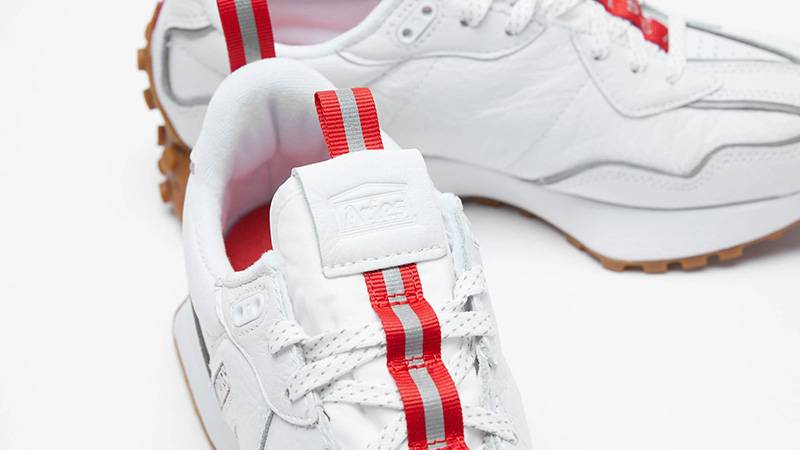 Aries x New Balance 327 White Red tongue
