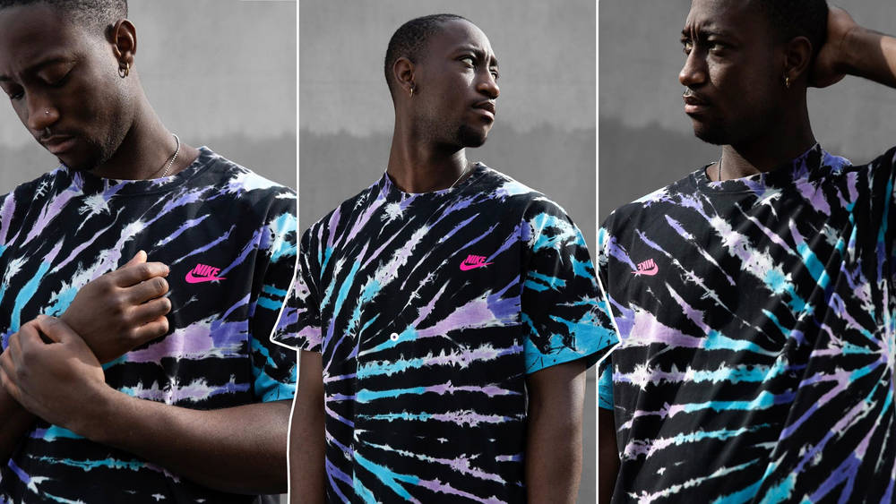 Image via Titolo Vintage Vibes hit the Nike Sportswear Tie-Dye T-Shirt