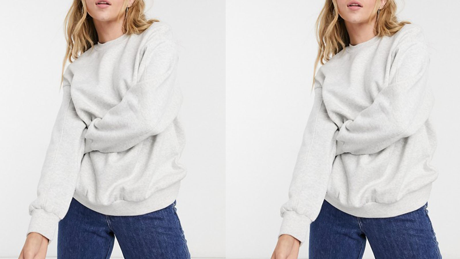 asos grey sweatshirt