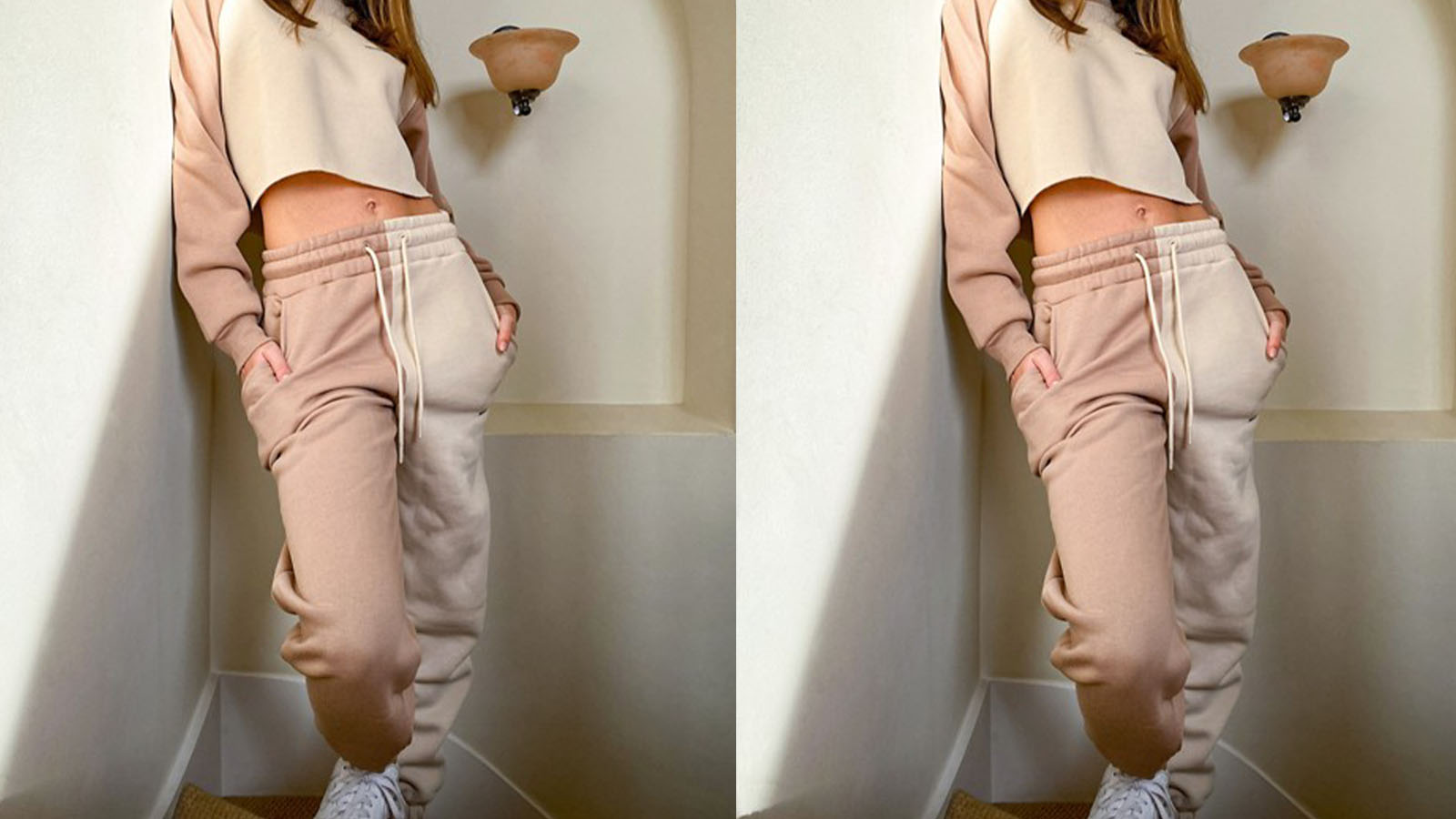 bershka nude joggers