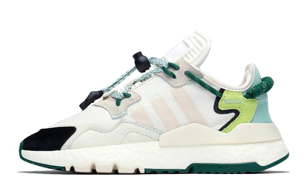 Adidas originals off white store and yellow nite jogger trainers