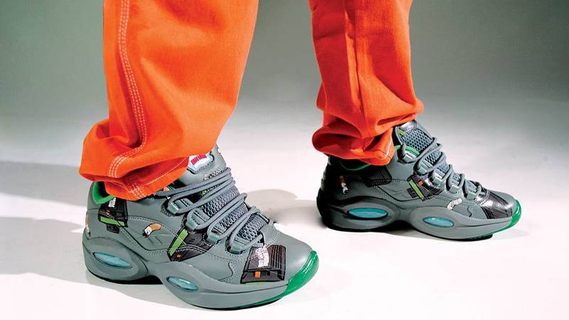 Billionaire Boys Club x Reebok Question Low Grey On Foot