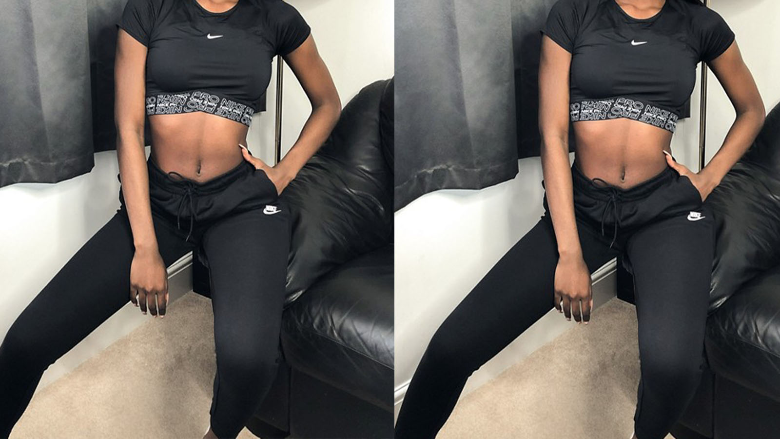 black nike joggers
