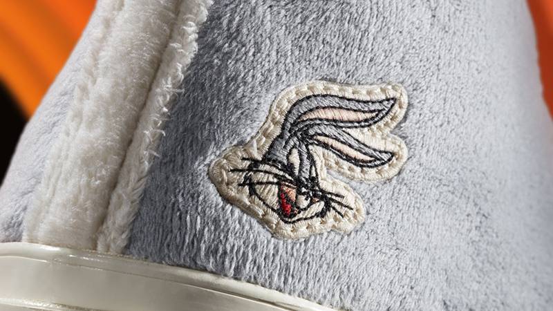 Bugs Bunny x Converse Chuck 70 High Top Grey Closeup