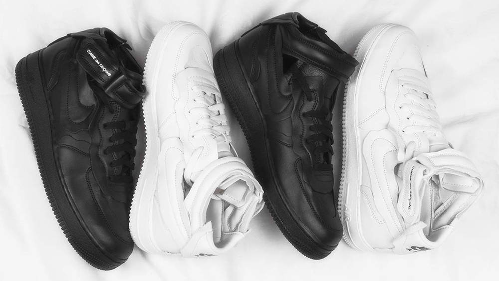 The COMME des GARÇONS x Nike Air Force 1 Mid is Dropping This Month