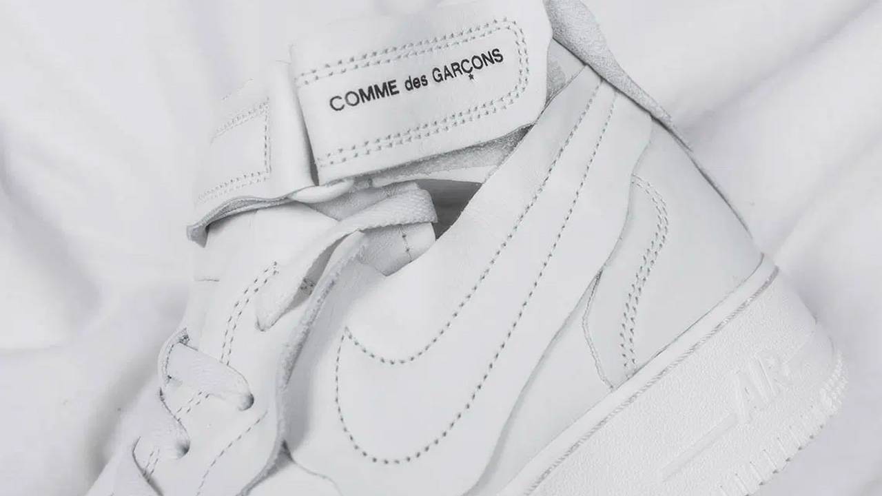 The COMME des GARÇONS x Nike Air Force 1 Mid is Dropping This Month