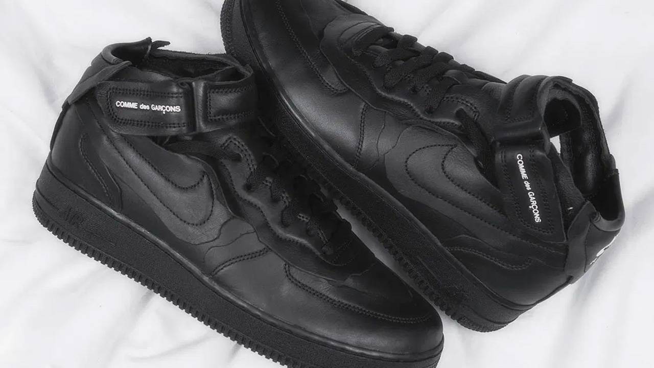 The COMME des GARÇONS x Nike Air Force 1 Mid is Dropping This Month