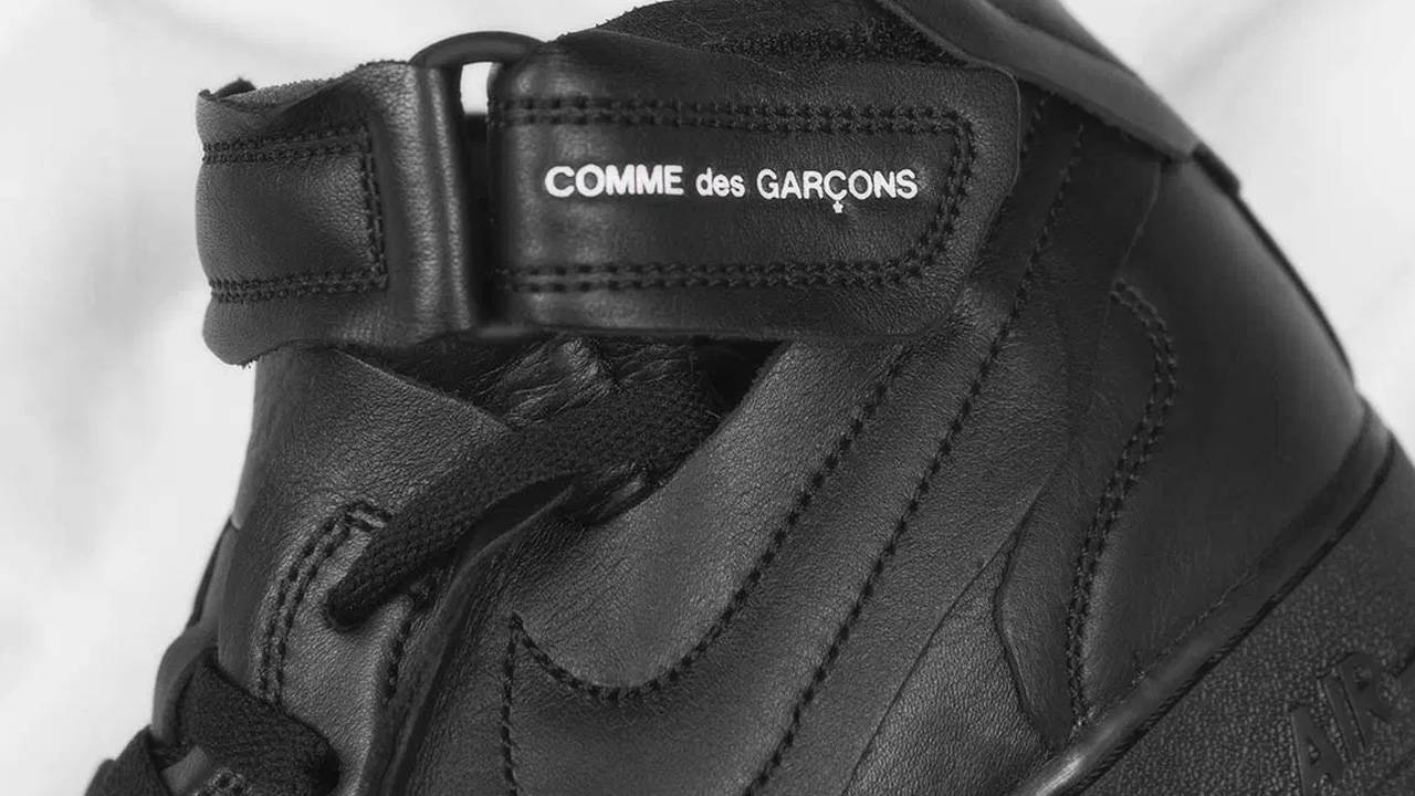 The COMME des GARÇONS x Nike Air Force 1 Mid is Dropping This Month