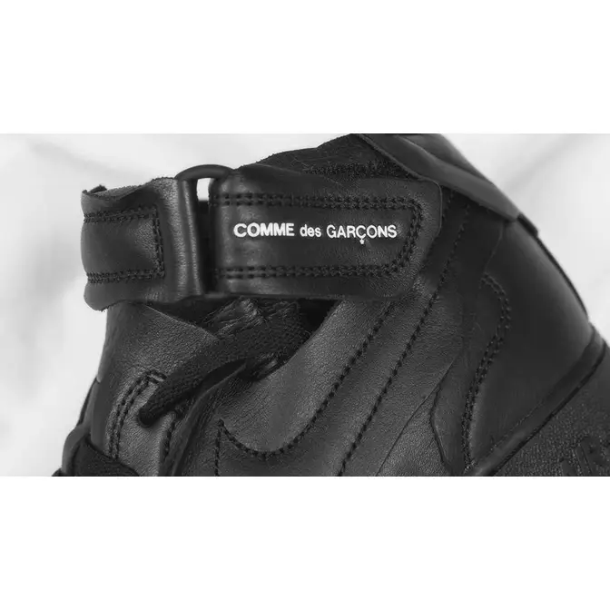 Comme des Garcons x Nike Air Force 1 Mid Black | Where To Buy | TBC ...
