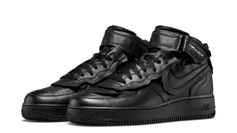 Comme des Garcons x Nike Air Force 1 Mid Black