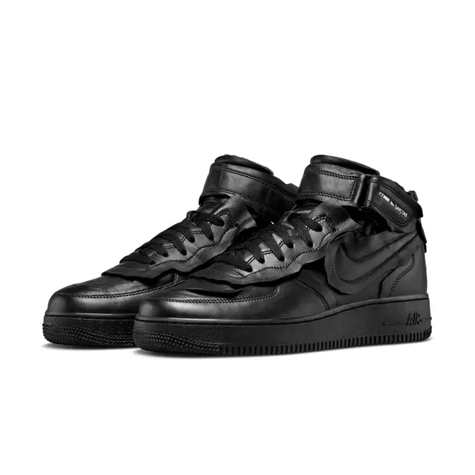 Comme des Garcons x Nike Air Force 1 Mid Black | Where To Buy | DC3601 ...