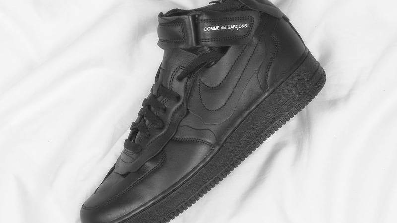 Comme des Garcons x Nike Air Force 1 Mid Black | Where To Buy